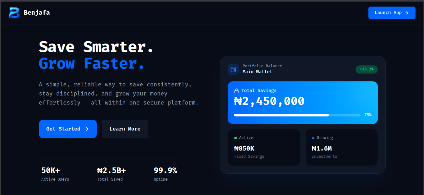 Benjafa (Fintech Platform)