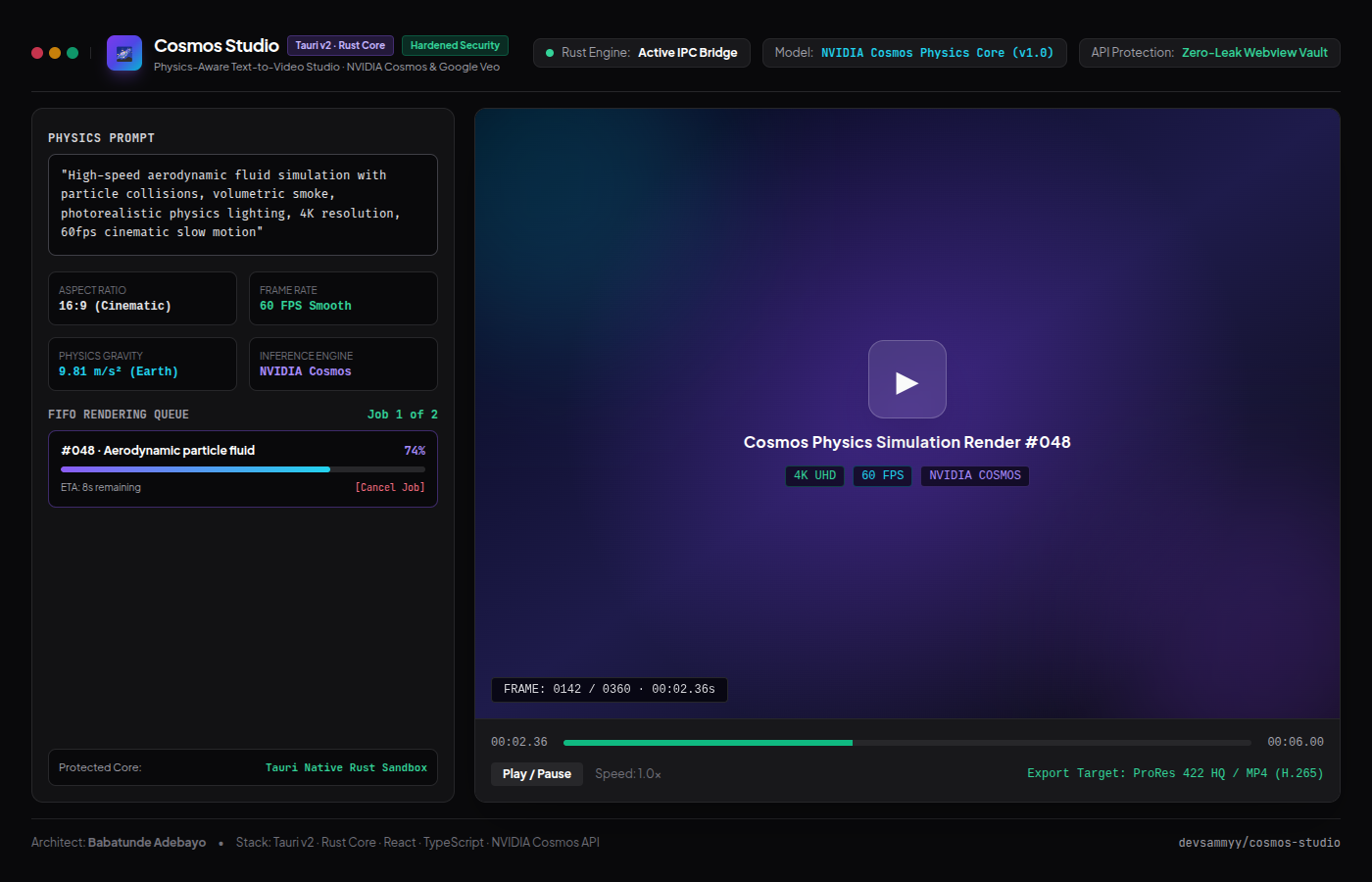 Cosmos Studio (AI Video Generation)